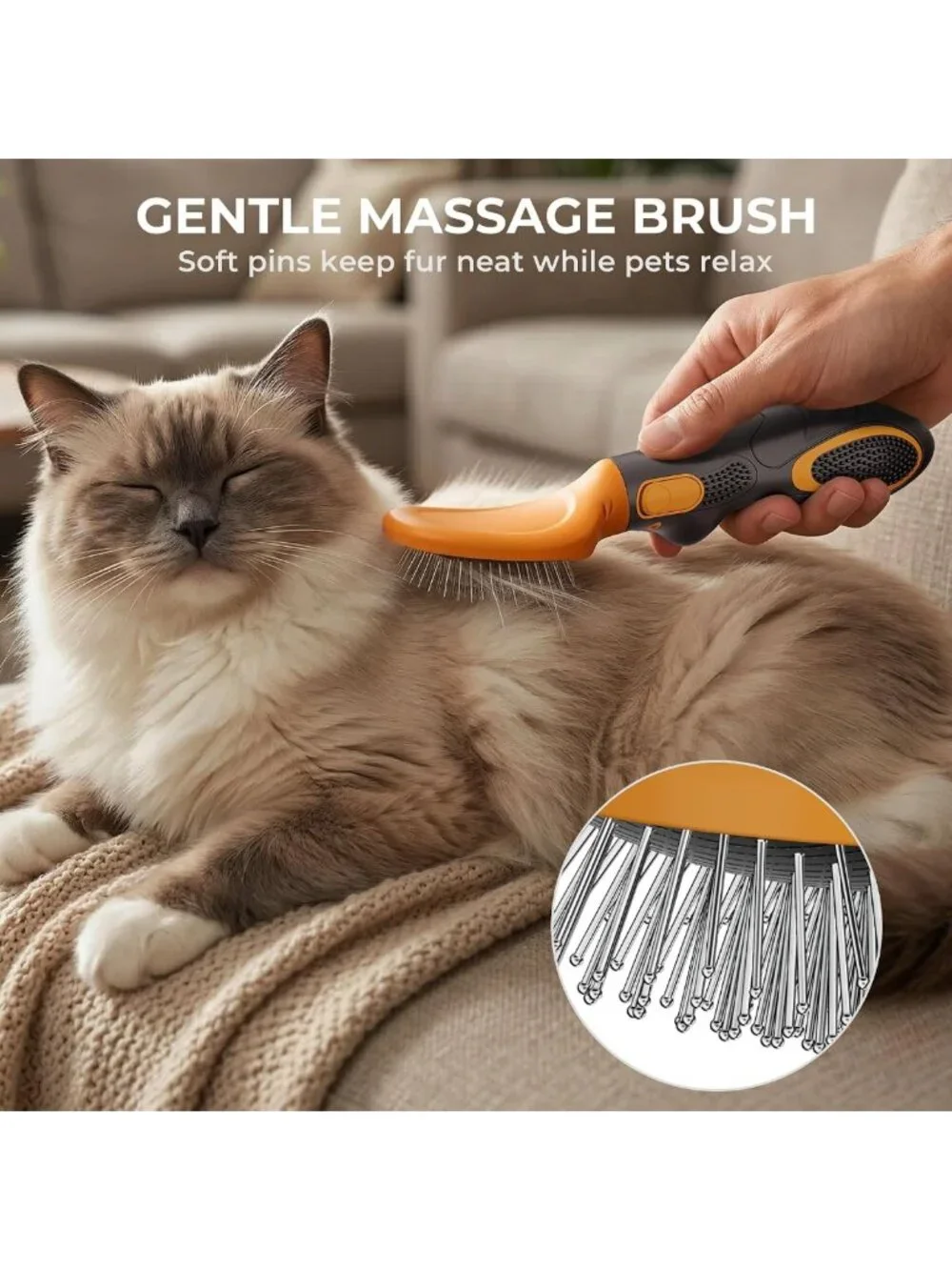 6-in-1 Deshedding Brush Grooming Kit for Dogs & Cats, All Coat Types, Reduces